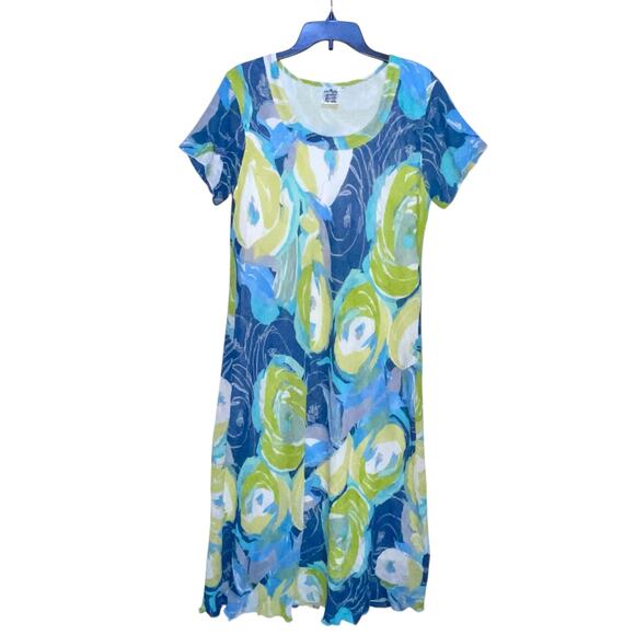 Parsley & Sage Midi Dress Crinkle Lagenlook - Picture 7 of 11
